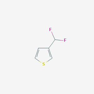 molecular formula C5H4F2S B15338082 3-(Difluoromethyl)thiophene 