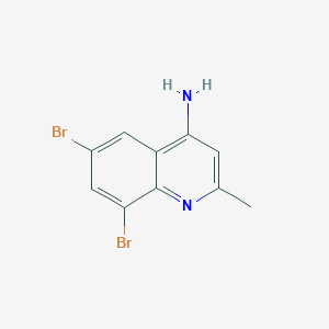 4-Amino-6,8-dibromo-2-methylquinoline