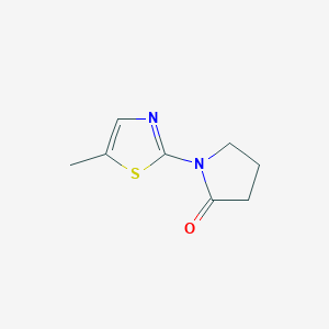 molecular formula C8H10N2OS B15338135 1-(5-Methyl-2-thiazolyl)-2-pyrrolidinone 