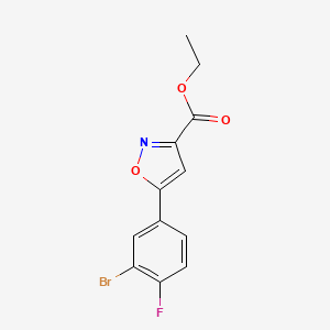 Ethyl 5-(3-Bromo-4-fluorophenyl)isoxazole-3-carboxylate