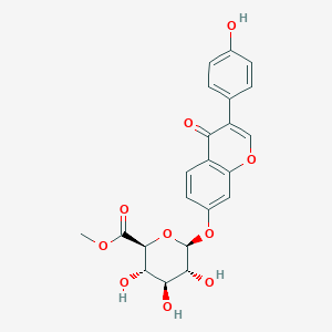 molecular formula C22H20O10 B15338163 Daidzein 7-beta-D-Glucuronide Methyl Ester 