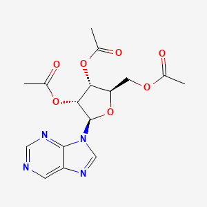 molecular formula C16H18N4O7 B15338179 2',3',5'-Tri-O-acetylnebularine 