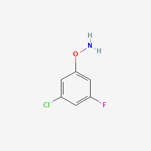 molecular formula C6H5ClFNO B15338223 O-(3-Chloro-5-fluorophenyl)hydroxylamine 