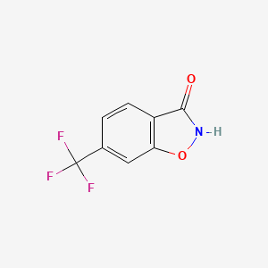 molecular formula C8H4F3NO2 B15338240 6-(Trifluoromethyl)-1,2-benzoxazol-3-ol 