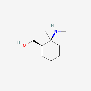 molecular formula C9H19NO B15338252 cis-(2-Methyl-2-methylamino-cyclohexyl)-methanol 