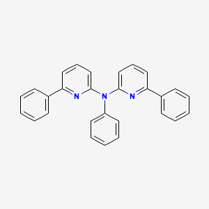 molecular formula C28H21N3 B15338289 N,6-diphenyl-N-(6-phenylpyridin-2-yl)pyridin-2-amine 