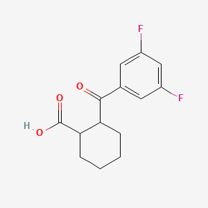 cis-2-(3,5-Difluorobenzoyl)cyclohexanecarboxylic acid