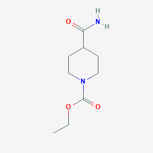 molecular formula C9H16N2O3 B15338332 Ethyl 4-carbamoylpiperidine-1-carboxylate 