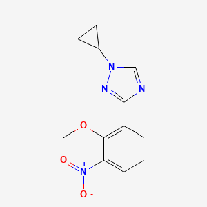 1-Cyclopropyl-3-(2-methoxy-3-nitrophenyl)-1H-1,2,4-triazole