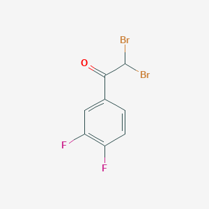 molecular formula C8H4Br2F2O B15338339 2,2-Dibromo-1-(3,4-difluorophenyl)ethan-1-one 