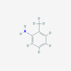 molecular formula C7H9N B15338357 2,3,4,5-tetradeuterio-6-(trideuteriomethyl)aniline 