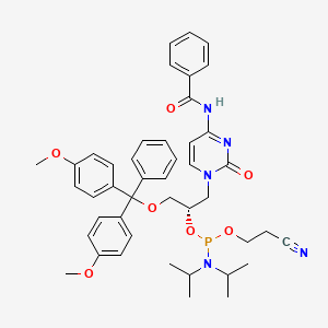 N-[1-[(2S)-3-[bis(4-methoxyphenyl)-phenyl-methoxy]-2-[2-cyanoethoxy-(diisopropylamino)phosphanyl]oxy-propyl]-2-oxo-pyrimidin-4-yl]benzamide