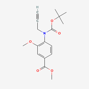 Methyl 4-((tert-butoxycarbonyl)(prop-2-yn-1-yl)amino)-3-methoxybenzoate