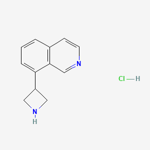 molecular formula C12H13ClN2 B15338423 8-(3-Azetidinyl)isoquinoline Hydrochloride 