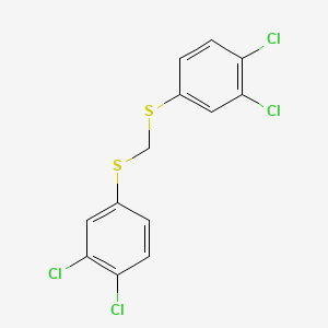 molecular formula C13H8Cl4S2 B15338424 Bis(3,4-dichlorophenylthio)methane 