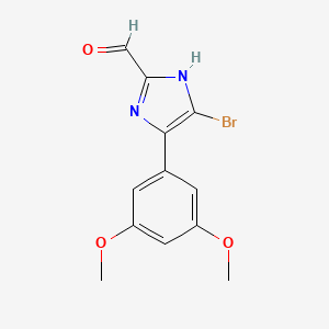 5-Bromo-4-(3,5-dimethoxyphenyl)imidazole-2-carbaldehyde