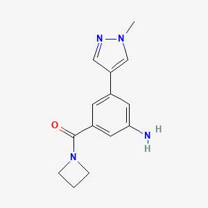 (3-Amino-5-(1-methyl-1H-pyrazol-4-yl)phenyl)(azetidin-1-yl)methanone