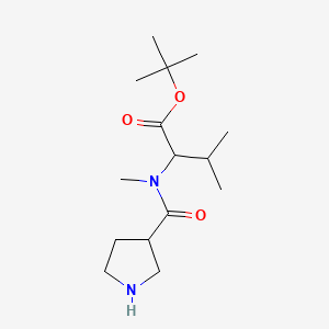 N-Methyl-N-[(S)-pyrrolidine-3-carbonyl]-L-valine tert-Butyl Ester