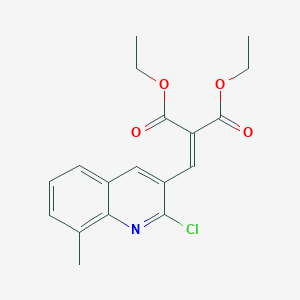 2-Chloro-8-methyl-3-(2,2-diethoxycarbonyl)vinylquinoline