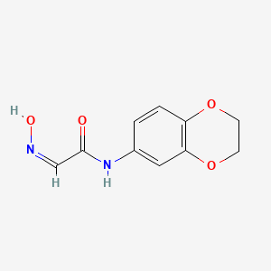 molecular formula C10H10N2O4 B15338618 (2Z)-N-(2,3-dihydro-1,4-benzodioxin-6-yl)-2-hydroxyiminoacetamide 