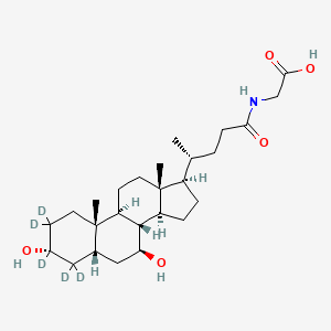 molecular formula C26H43NO5 B15338675 Glycoursodeoxycholic Acid-d5 