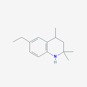 molecular formula C14H21N B15338696 6-Ethyl-2,2,4-trimethyl-1,2,3,4-tetrahydroquinoline 