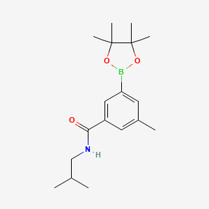 N-isobutyl-3-methyl-5-(4,4,5,5-tetramethyl-1,3,2-dioxaborolan-2-yl)benzamide