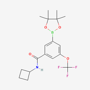 N-Cyclobutyl-3-(4,4,5,5-tetramethyl-1,3,2-dioxaborolan-2-yl)-5-(trifluoromethoxy)benzamide