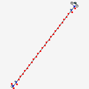 molecular formula C76H122N4O29 B15338830 DBCO-PEG24-Maleimide 