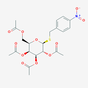 [(2R,3S,4S,5R,6S)-3,4,5-triacetyloxy-6-[(4-nitrophenyl)methylsulfanyl]oxan-2-yl]methyl acetate