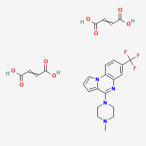 but-2-enedioic acid;4-(4-methylpiperazin-1-yl)-7-(trifluoromethyl)pyrrolo[1,2-a]quinoxaline