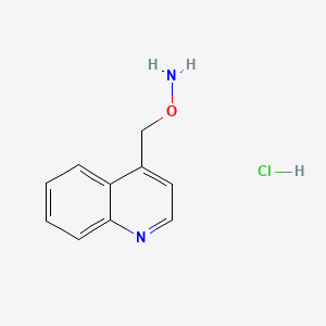 molecular formula C10H11ClN2O B15338858 O-(4-Quinolylmethyl)hydroxylamine Hydrochloride 