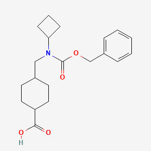 (1r,4r)-4-((((Benzyloxy)carbonyl)(cyclobutyl)amino)methyl)cyclohexanecarboxylic acid