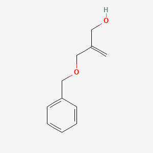 molecular formula C11H14O2 B15338882 2-[(Benzyloxy)methyl]prop-2-en-1-ol 