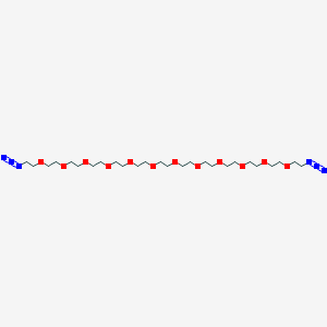 molecular formula C26H52N6O12 B15338927 1,38-Diazido-3,6,9,12,15,18,21,24,27,30,33,36-dodecaoxaoctatriacontane 