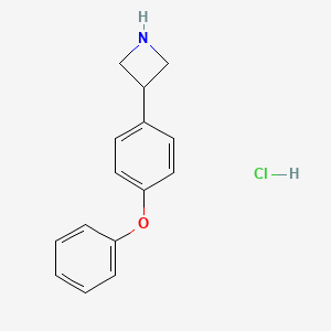 molecular formula C15H16ClNO B15338956 3-(4-Phenoxyphenyl)azetidine Hydrochloride 