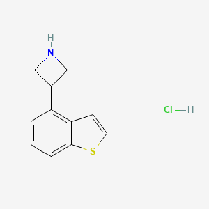 molecular formula C11H12ClNS B15338968 3-(4-Benzothienyl)azetidine Hydrochloride 