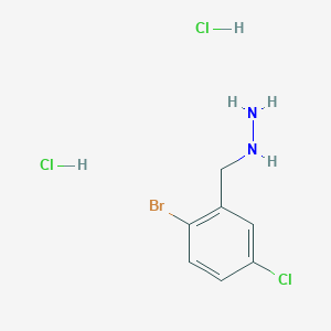 (2-Bromo-5-chlorobenzyl)hydrazine dihydrochloride