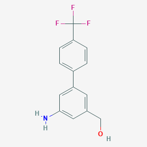 (5-Amino-4'-(trifluoromethyl)-[1,1'-biphenyl]-3-yl)methanol