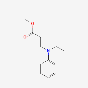 molecular formula C14H21NO2 B15339024 Ethyl 3-(isopropyl(phenyl)amino)propanoate 