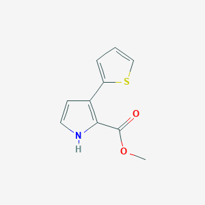 molecular formula C10H9NO2S B15339045 Methyl 3-(2-thienyl)-1H-pyrrole-2-carboxylate 