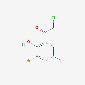 3'-Bromo-5'-fluoro-2'-hydroxyphenacyl chloride