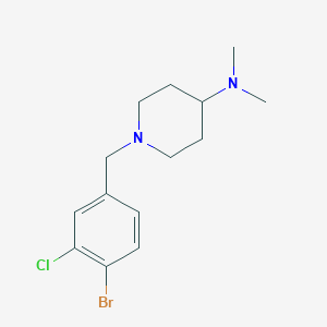 molecular formula C14H20BrClN2 B15339125 1-(4-Bromo-3-chlorobenzyl)-N,N-dimethylpiperidin-4-amine 