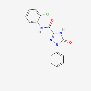 1-(4-tert-Butylphenyl)-2,5-dihydro-5-oxo-1H-1,2,4-triazole-3-carboxylic acid (2-chlorophenyl)amide