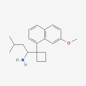 1-[1-(7-Methoxy-1-naphthyl)cyclobutyl]-3-methyl-1-butylamine