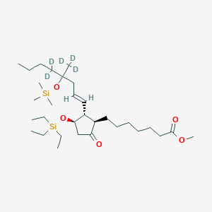 11-O-Triethylsilyl-16-O-trimethylsilyl (8R,11R,12R,16RS)-Misoprostol-d5