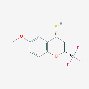 cis-6-Methoxy-2-(trifluoromethyl)chromane-4-thiol