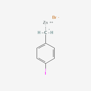 molecular formula C7H6BrIZn B15339183 4-Iodobenzylzincbromide 