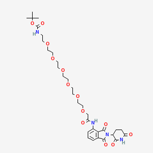 20-(Boc-amino)-N-[2-(2,6-dioxo-3-piperidyl)-1,3-dioxo-4-isoindolinyl]-3,6,9,12,15,18-hexaoxaicosan-1-amide