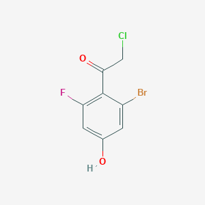 2'-Bromo-6'-fluoro-4'-hydroxyphenacyl chloride